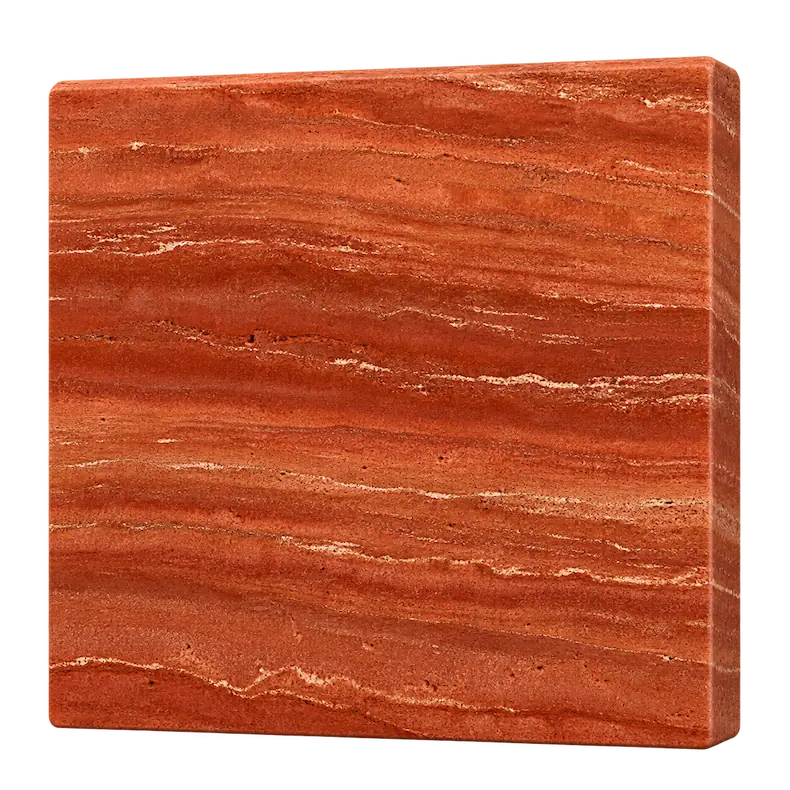 Iranian Red & Lemon Travertine